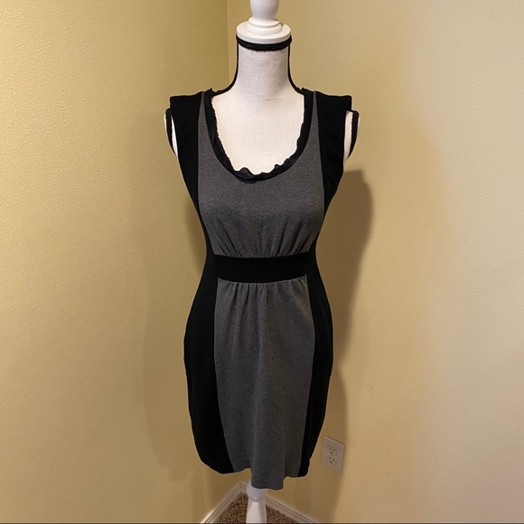 Banana Republic Black & Gray Night Out Dress - Picture 6 of 8